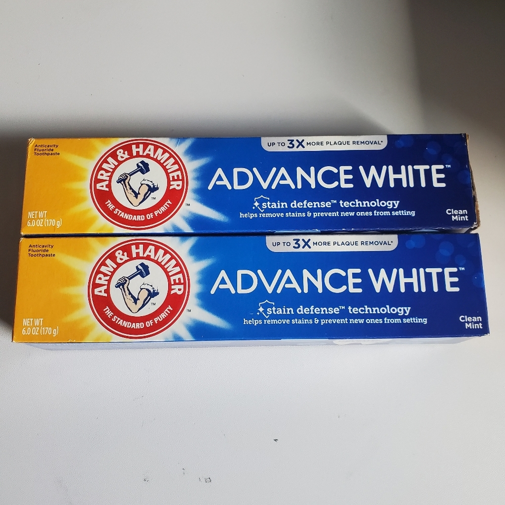 Arm and Hammer advance white toothpaste bundle of 2 Brand New